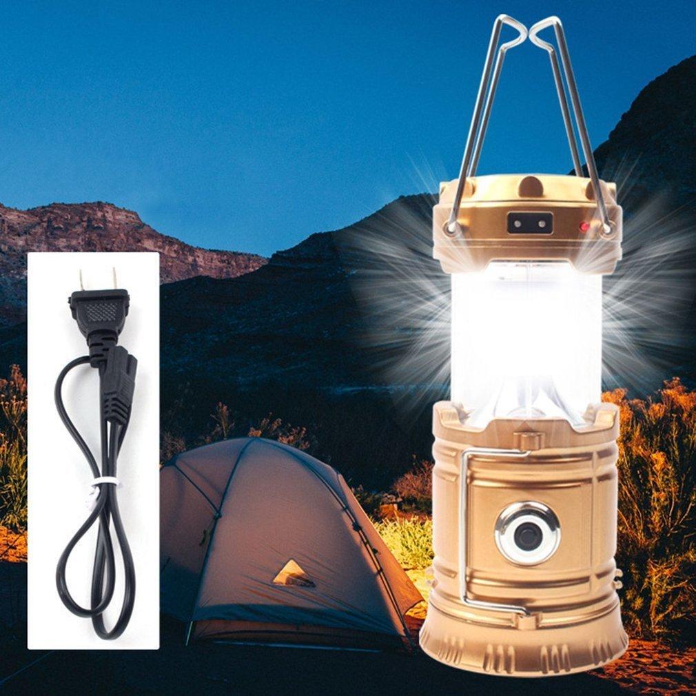 Compact Solar LED Camping Flashlight Lantern - Halri