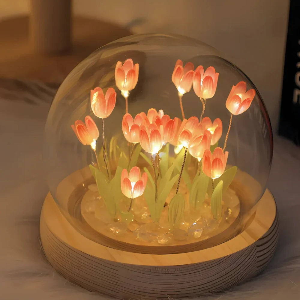 Beautiful Floral Tulip Lamp - Halri