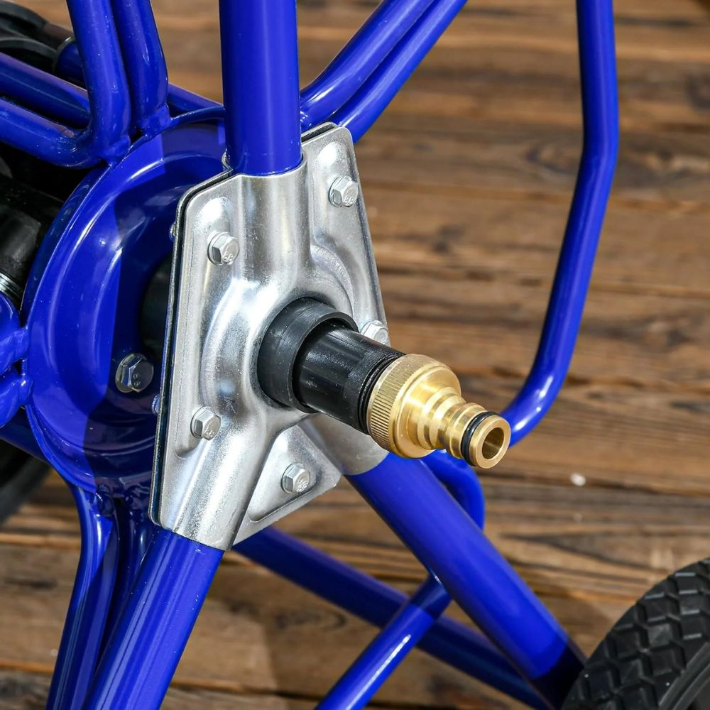 Easy Roll Up Water Hose Storage Cart