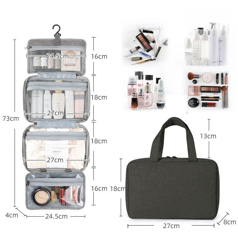 Waterproof Travel Toiletry Bag with Hang Loop - Halri