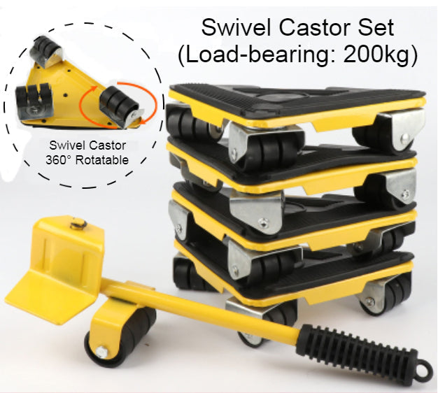 Compact Portable Floor Jack with Wheels
