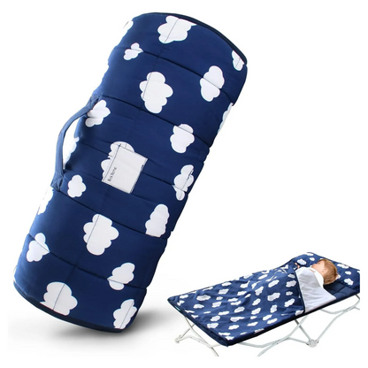Soft Childrens Portable Nursery Sleep Mat with Pillow