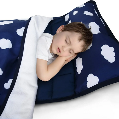 Soft Childrens Portable Nursery Sleep Mat with Pillow
