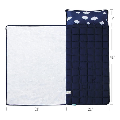 Soft Childrens Portable Nursery Sleep Mat with Pillow