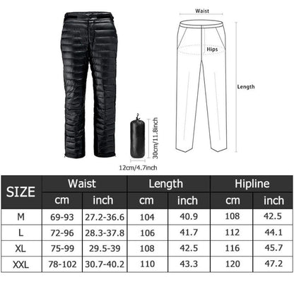 Warm Waterproof Insulated Ski Pants for Men