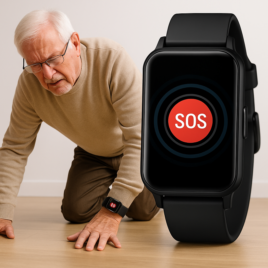 Easy-to-Use GPS Watch for Seniors with SOS Alert