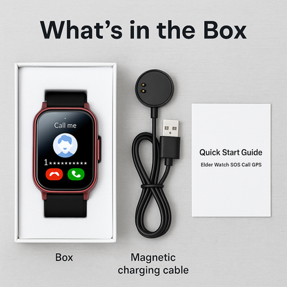 Easy-to-Use GPS Watch for Seniors with SOS Alert