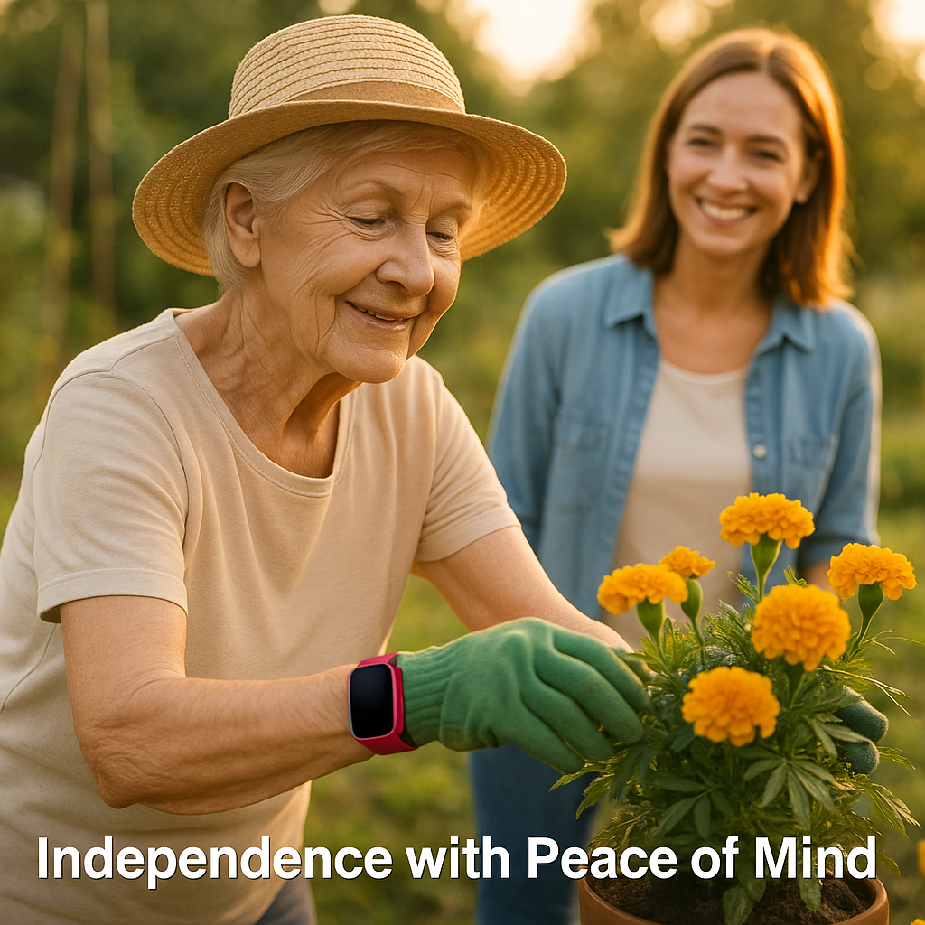 Easy-to-Use GPS Watch for Seniors with SOS Alert