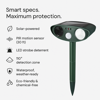 Solar Outdoor Mouse Repellent Device