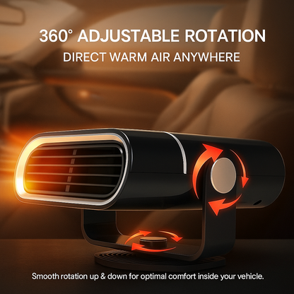Compact 12V Car Heater Fan