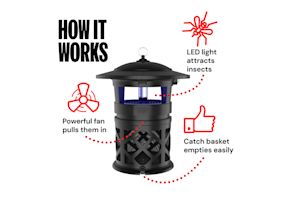 Outdoor Mosquito Trap | Electric Bug Catcher for Patio