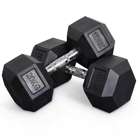 Rubber Coated Dumbbell Set - Halri