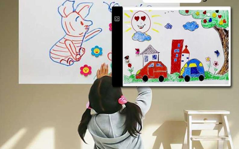 Colorful LED Kids Drawing Tablet - Halri