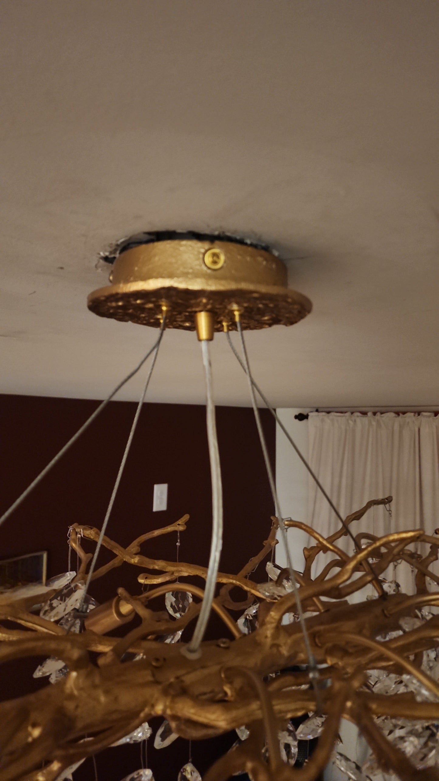 Elegant Crystal Drop Ceiling Light Fixture