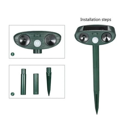 Outdoor Motion Sensor Animal Repellent 4 Piece Set