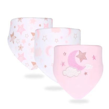 Adorable Baby Bib Scarf Set - Gentle Bibs with Fun Prints