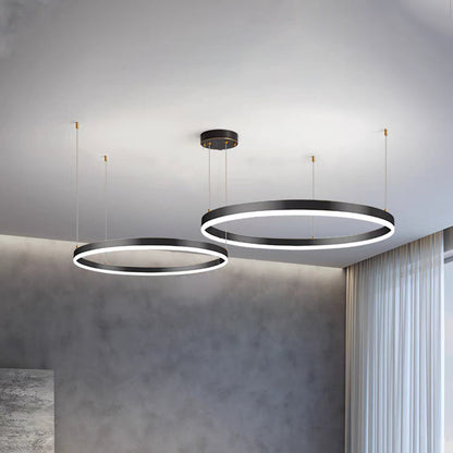 Stylish Metal Pendant Light Circle Design