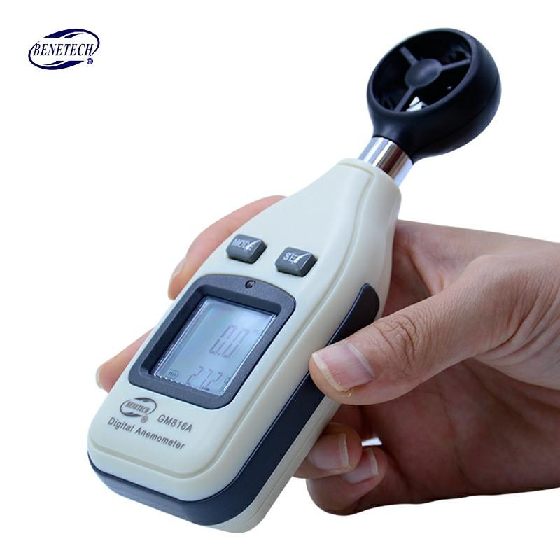 Portable Digital Anemometer with Backlit LCD Screen - Halri