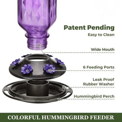 Large Clear Bird Feeder with Leak Proof Design
