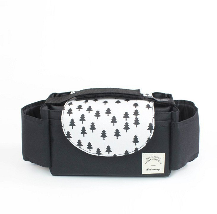 Practical Baby Stroller Storage Bag with Cup Holder