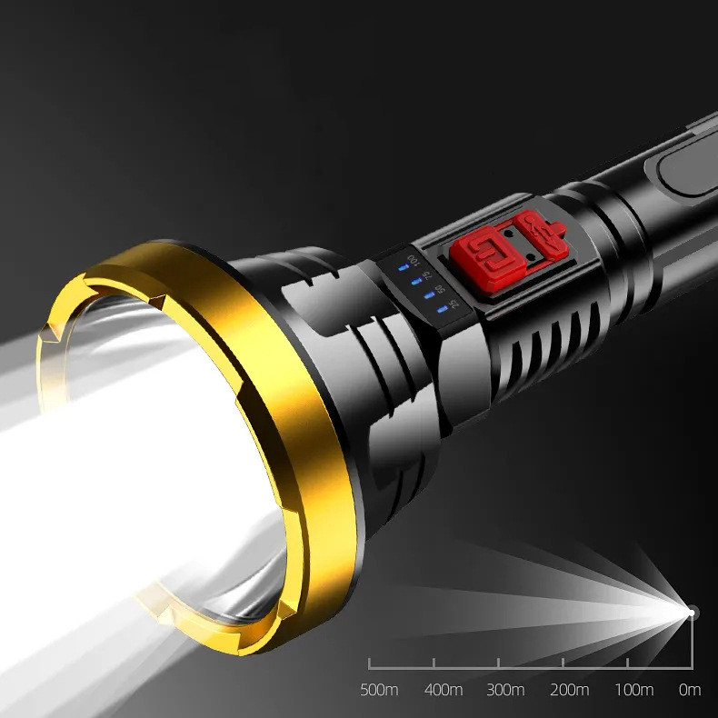 Powerful 90000LM LED Flashlight with USB Recharge