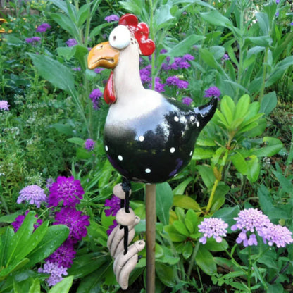 Colorful Yard Chicken Figurine Garden Decoration