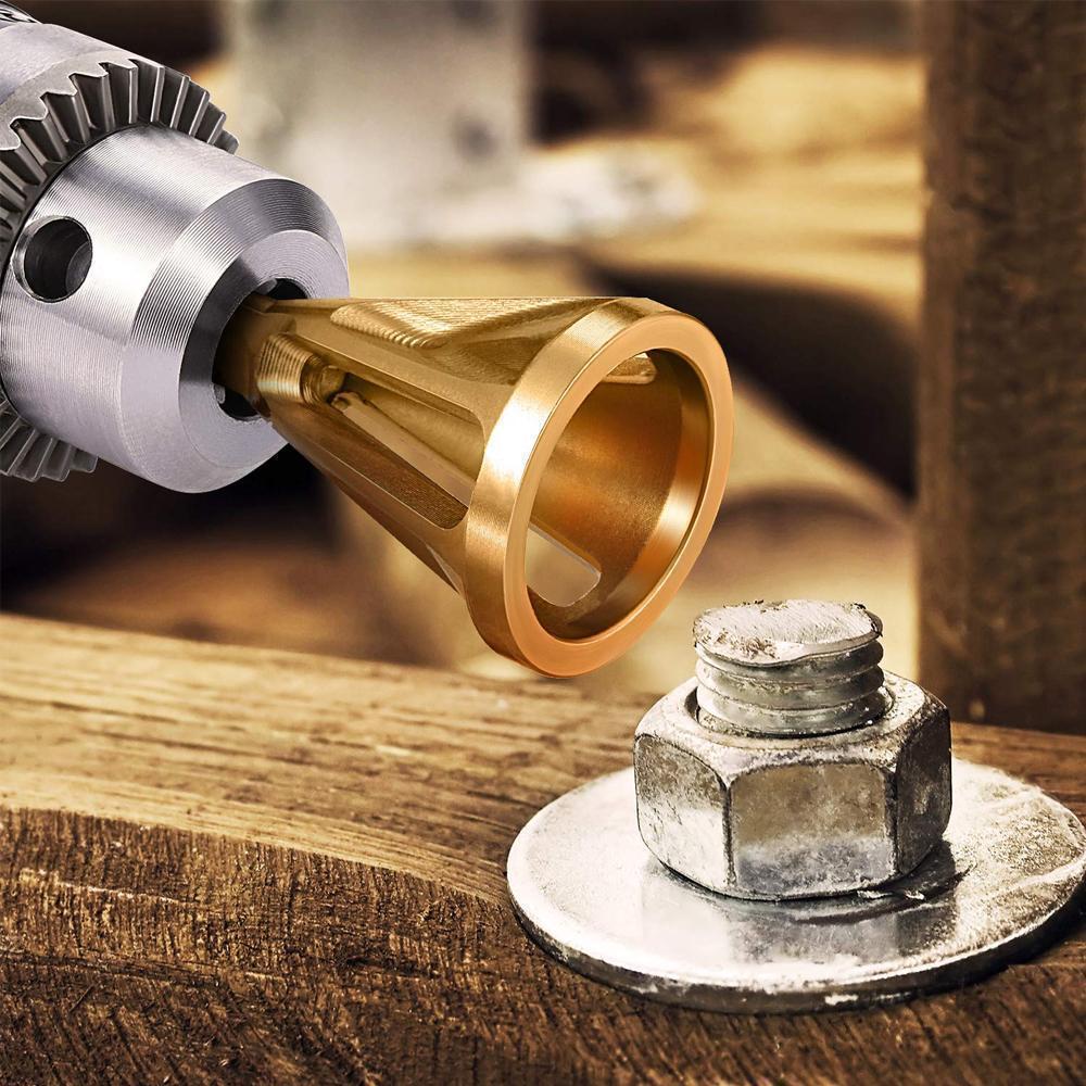 Easy Drill Bit Deburring Tool with External Chamfer - Halri