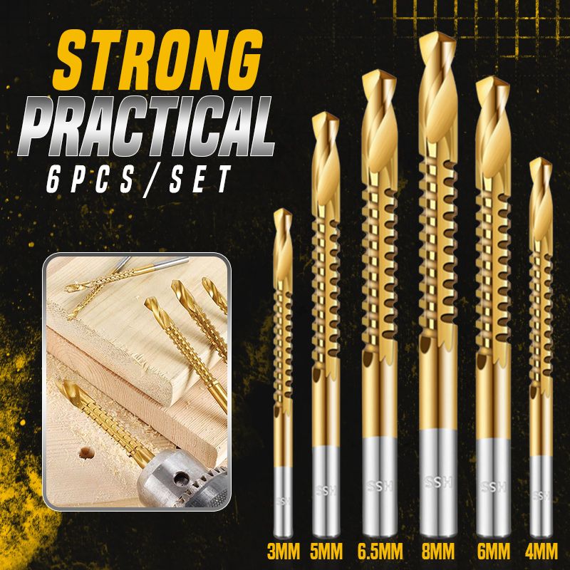 Premium Steel Drill Bits Set (6 Piece) - Halri