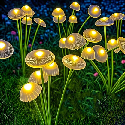 Colorful Outdoor Solar Mushroom String Lights - Halri