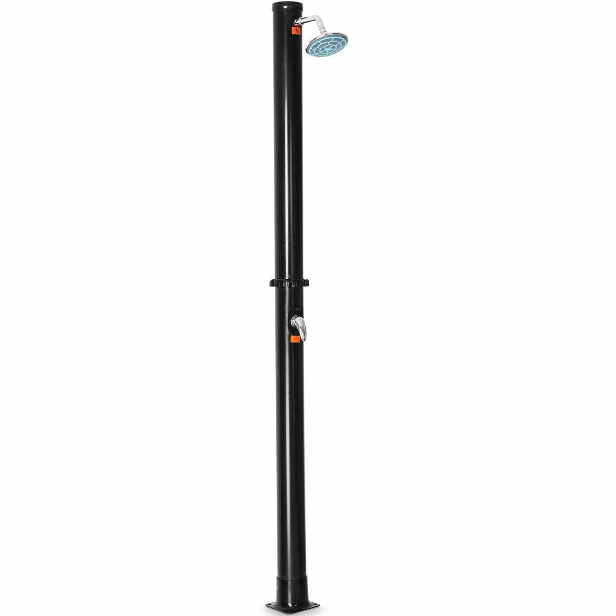 Outdoor Solar Heated Pool Shower Stall