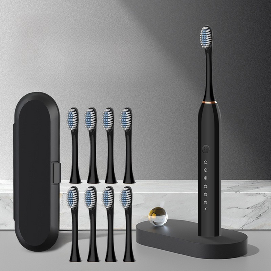 Rechargeable Electric Toothbrush with 5 Settings and 8 Heads - Halri
