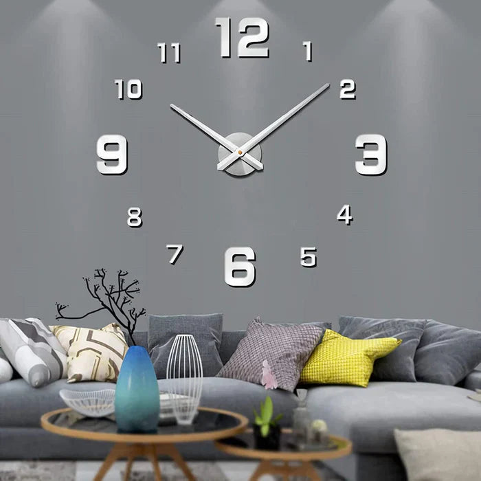 Quiet Modern Wall Clock Analog Home Decoration