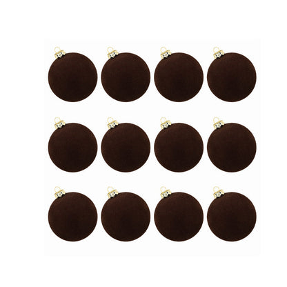 Luxurious Velvet Christmas Tree Decorations 12 Pack