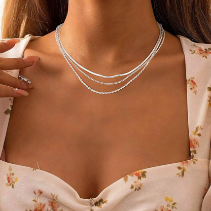 Timeless 3pc Layered Necklace Set