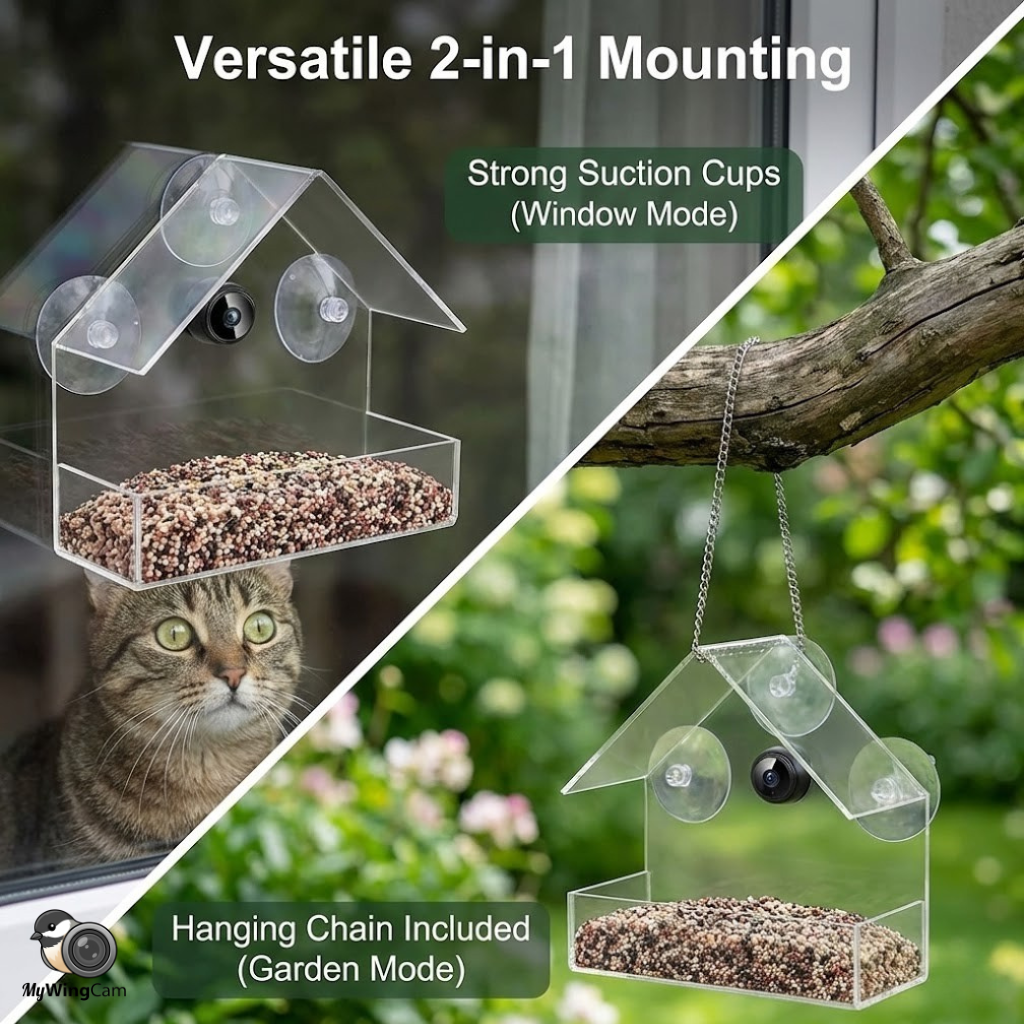 Outdoor Bird Feeder Camera 1080P WiFi