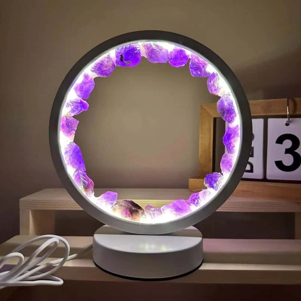 Soothing Crystal Table Lamp with Calming Glow