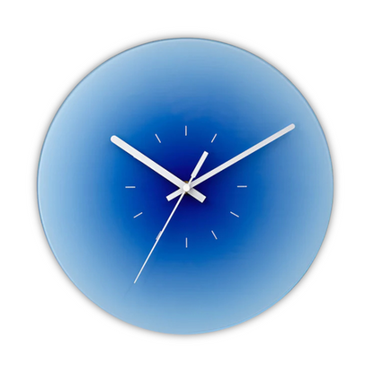 Stylish Round Glass Wall Clock