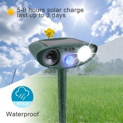 Outdoor Pest Repellent | Solar Powered, Waterproof Yard Defender