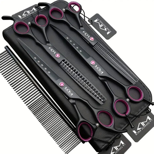 Professional Pet Grooming Kit - Precise Cutting Scissors Set - Halri