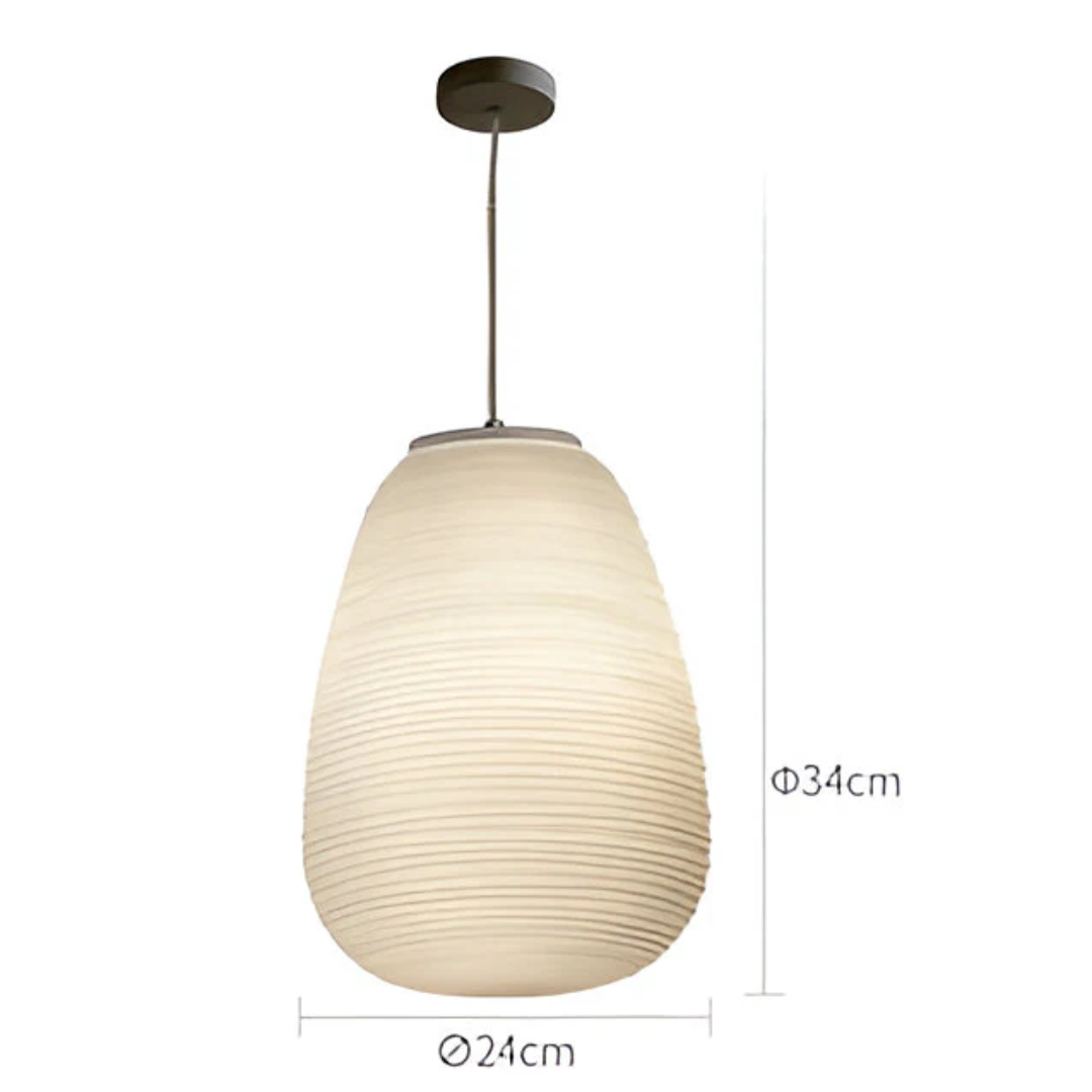 Beautiful Opal Glass Hanging Lamp - Halri