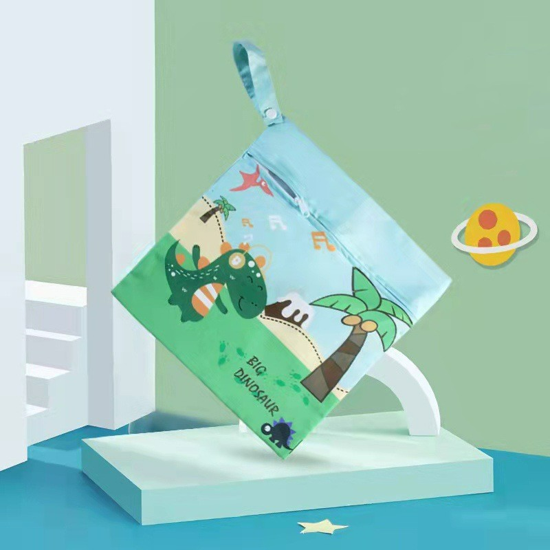 Waterproof Baby Bag with Zipper – Stroller Wet Bag