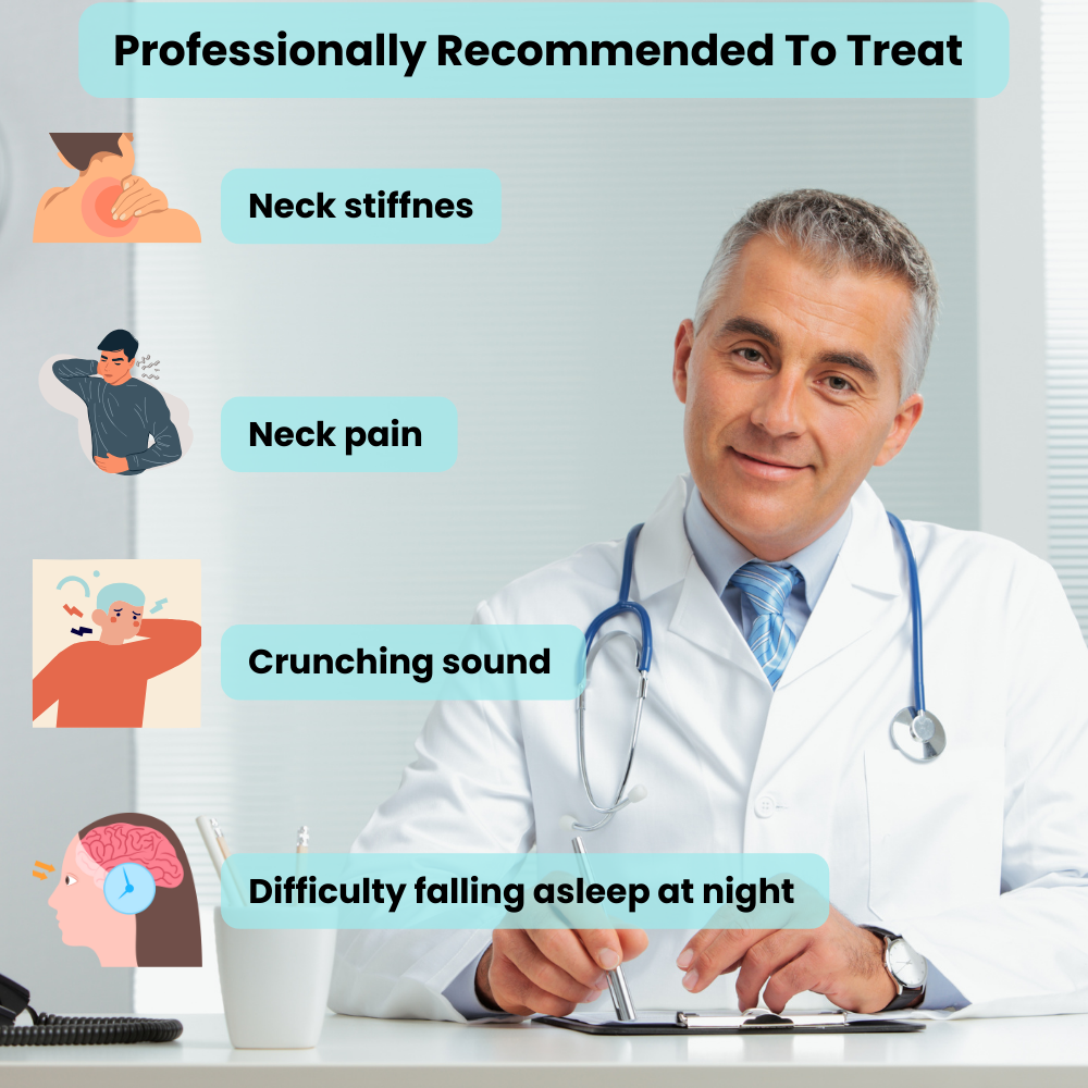Heated Neck Massager Pillow with Compression