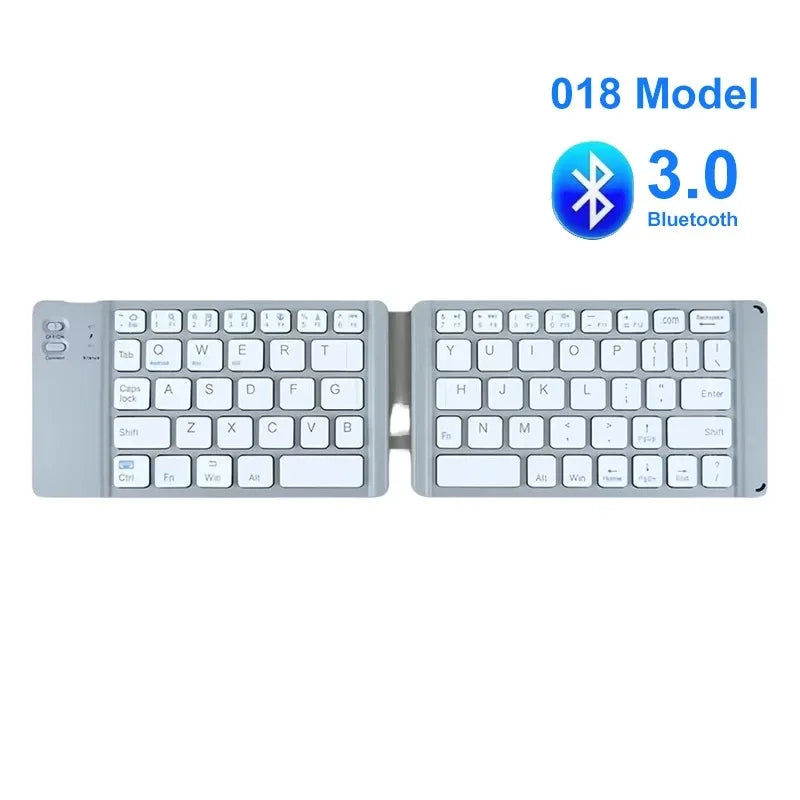 Compact Foldable Wireless Bluetooth Keyboard