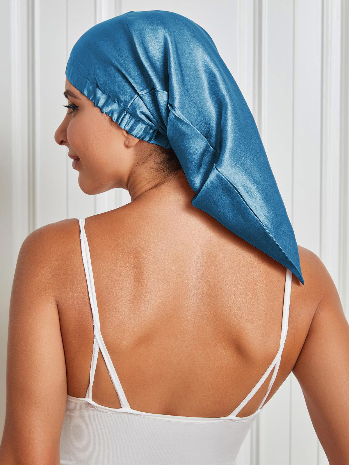 Soft Silk Sleep Bonnet for Women