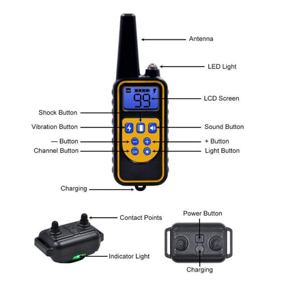 Waterproof Rechargeable Dog Training Collar