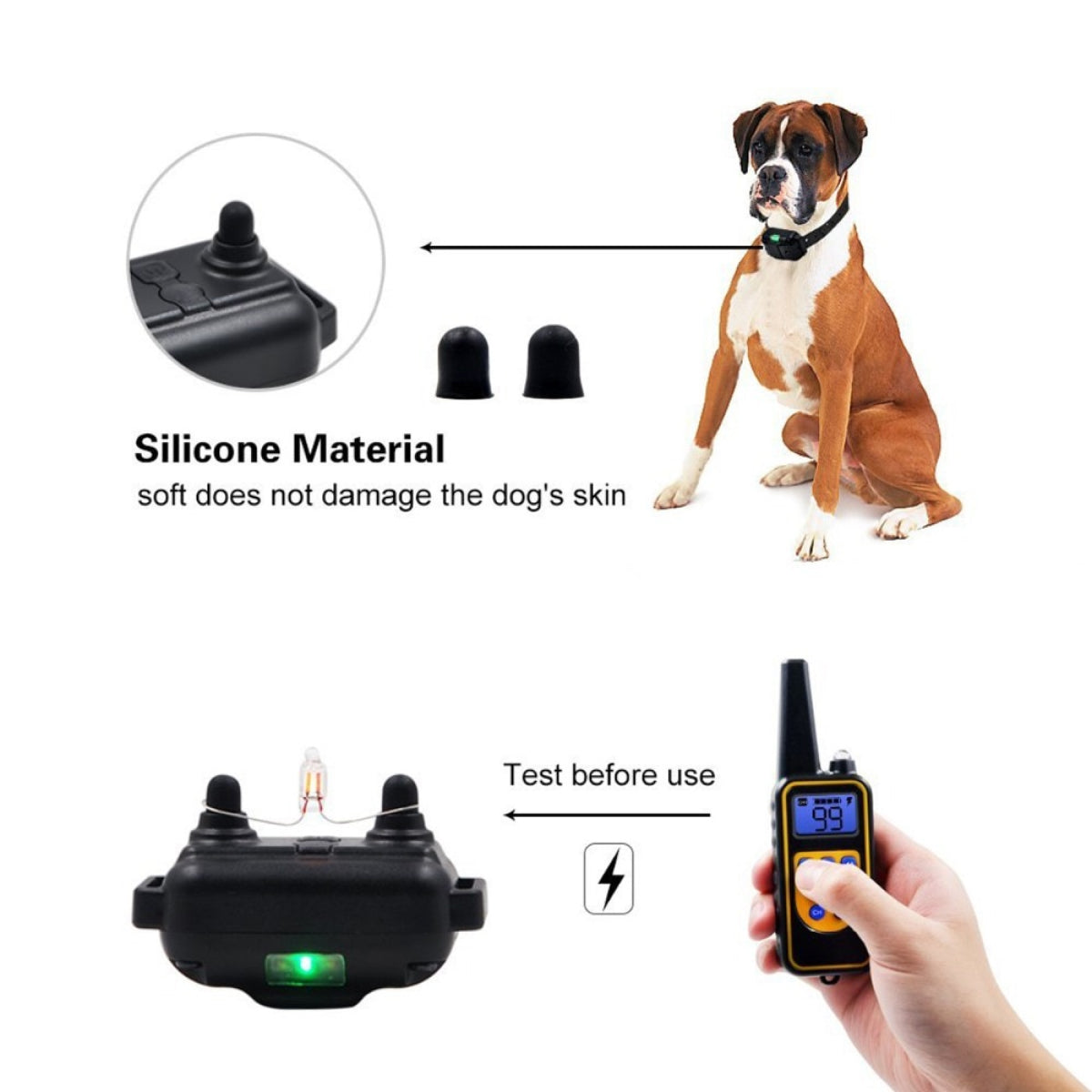 Waterproof Rechargeable Dog Training Collar