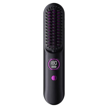 Portable Hair Straightener Brush for Women Travel