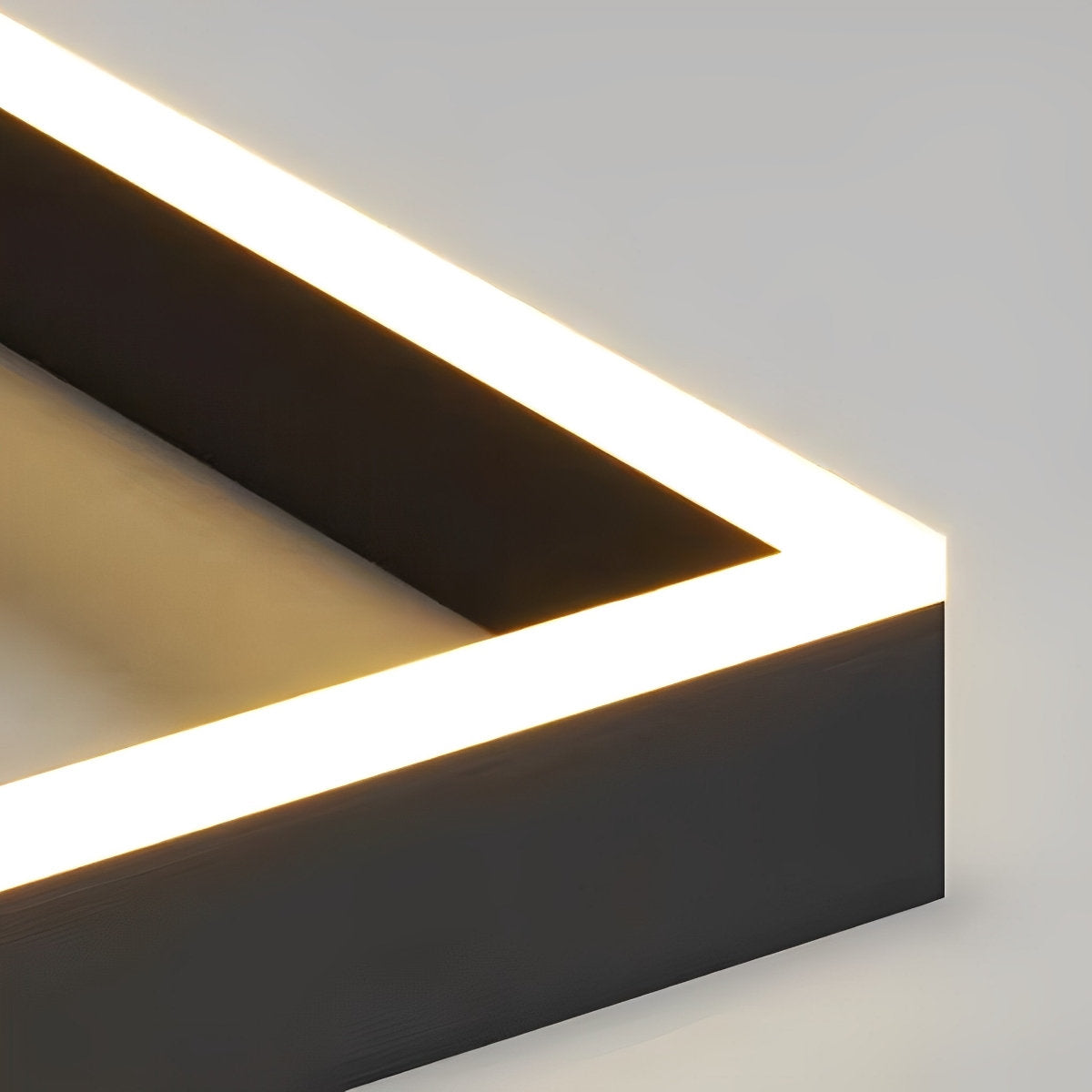 Contemporary Dimmable LED Black Ceiling Chandelier with Remote