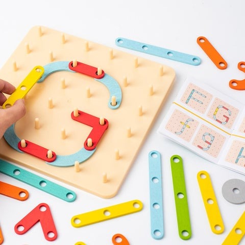 Educational Wooden Geo Shape Board - Halri