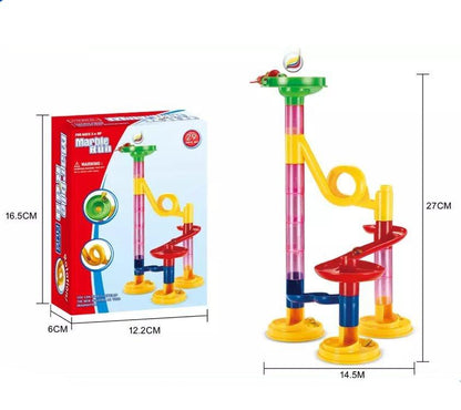 Colorful Marble Run Building Blocks Tower Playset - Halri